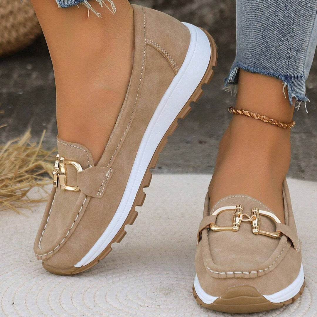 Celeste | Flat Buckle Loafers