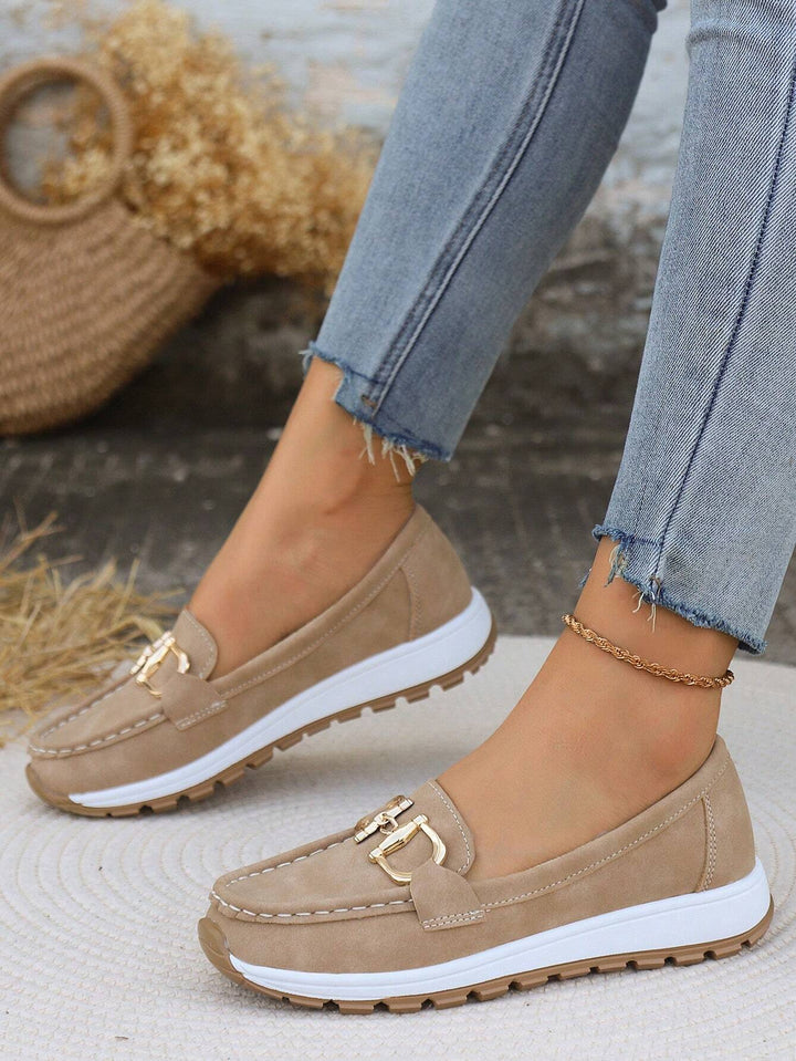 Celeste | Flat Buckle Loafers