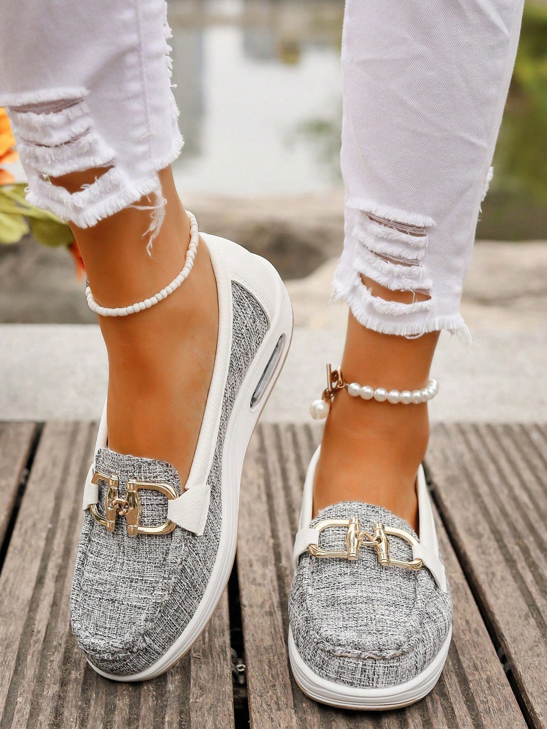 Celeste | Flat Buckle Loafers