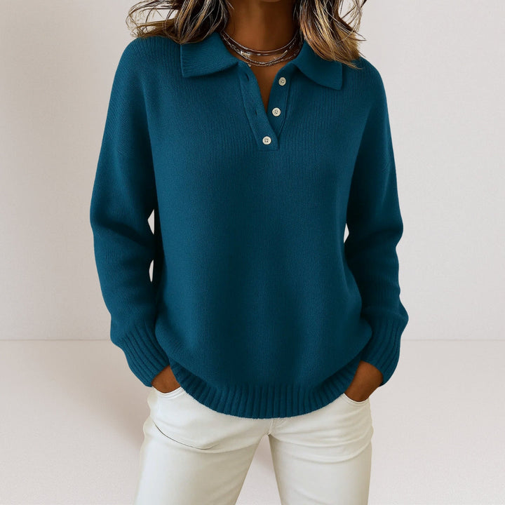 Desiree | Soft Knit Sweater with Collar
