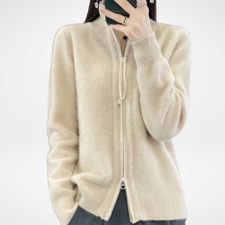 KATRINA - Minimalist Zip Sweater