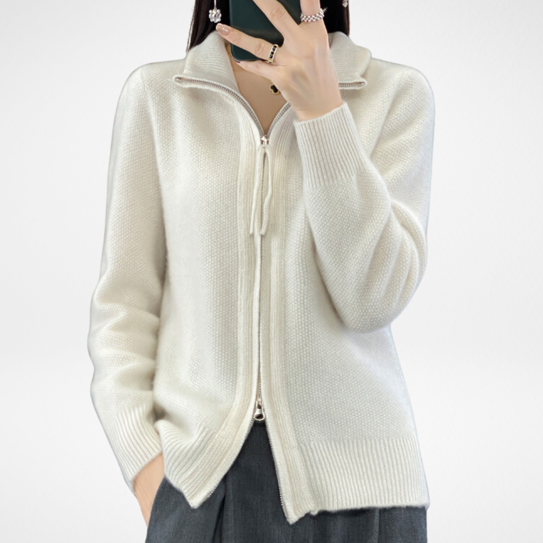 KATRINA - Minimalist Zip Sweater