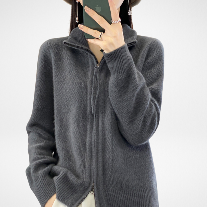 KATRINA - Minimalist Zip Sweater
