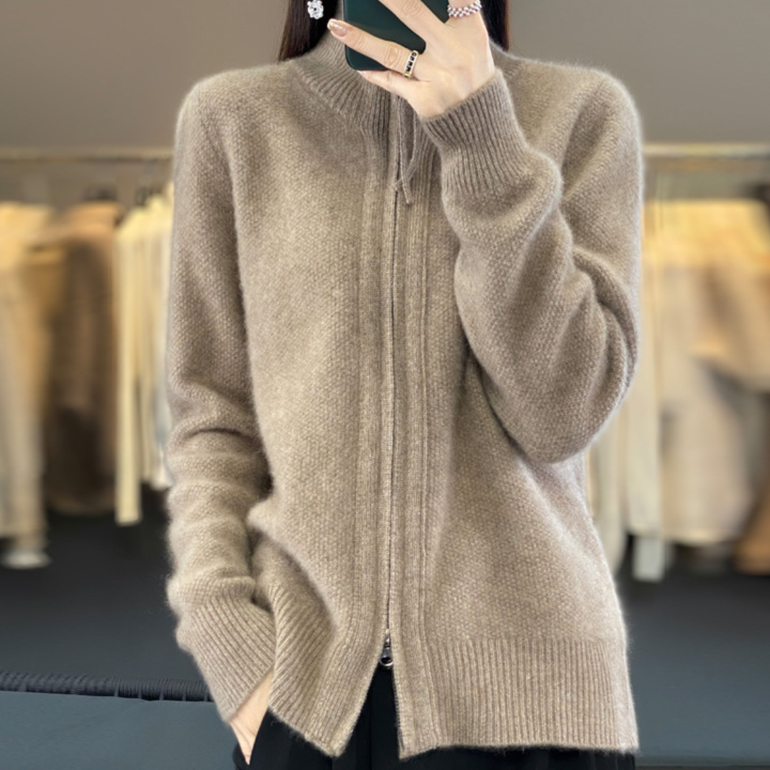 KATRINA - Minimalist Zip Sweater