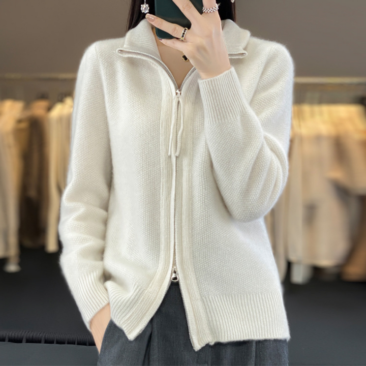 KATRINA - Minimalist Zip Sweater