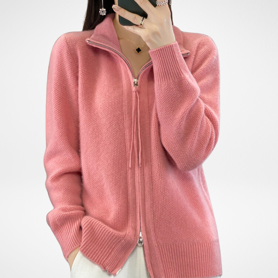 KATRINA - Minimalist Zip Sweater