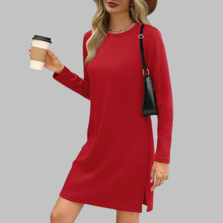 Patricia | Long Sleeve Mini Dress – Timeless Comfort & Elegance