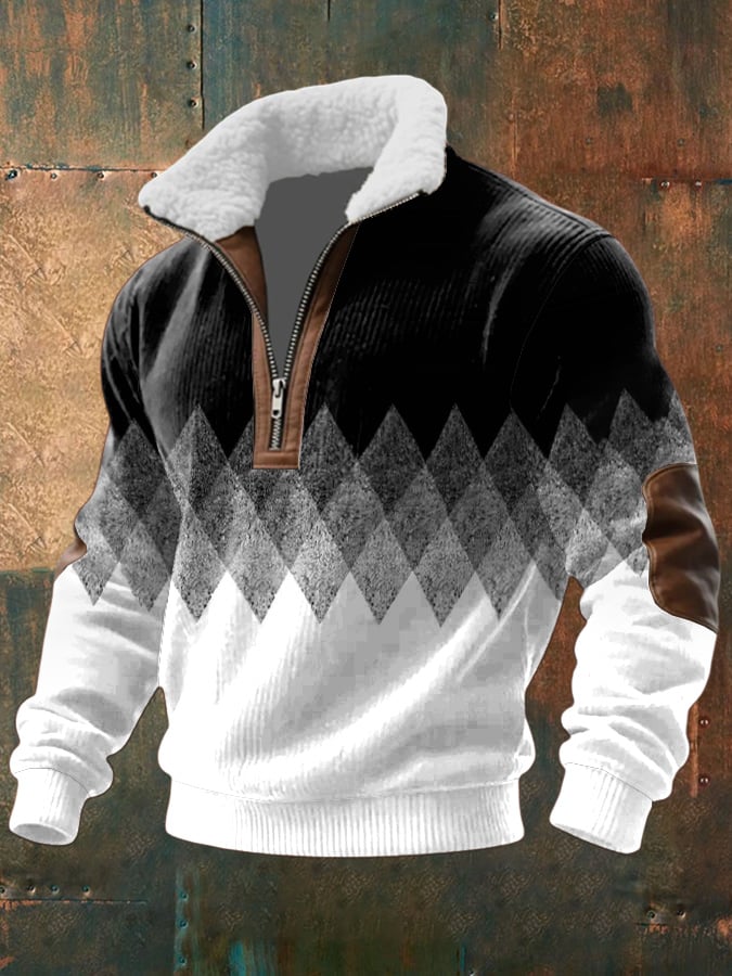 Alpha - Quality Zip Up with Shearling Lined Collar