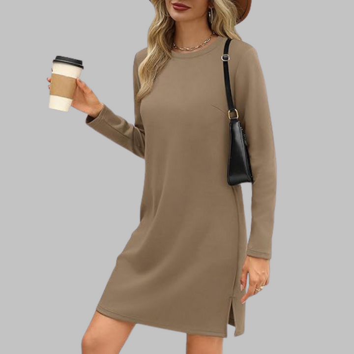 Patricia | Long Sleeve Mini Dress – Timeless Comfort & Elegance