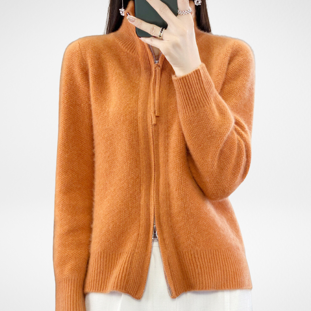 KATRINA - Minimalist Zip Sweater