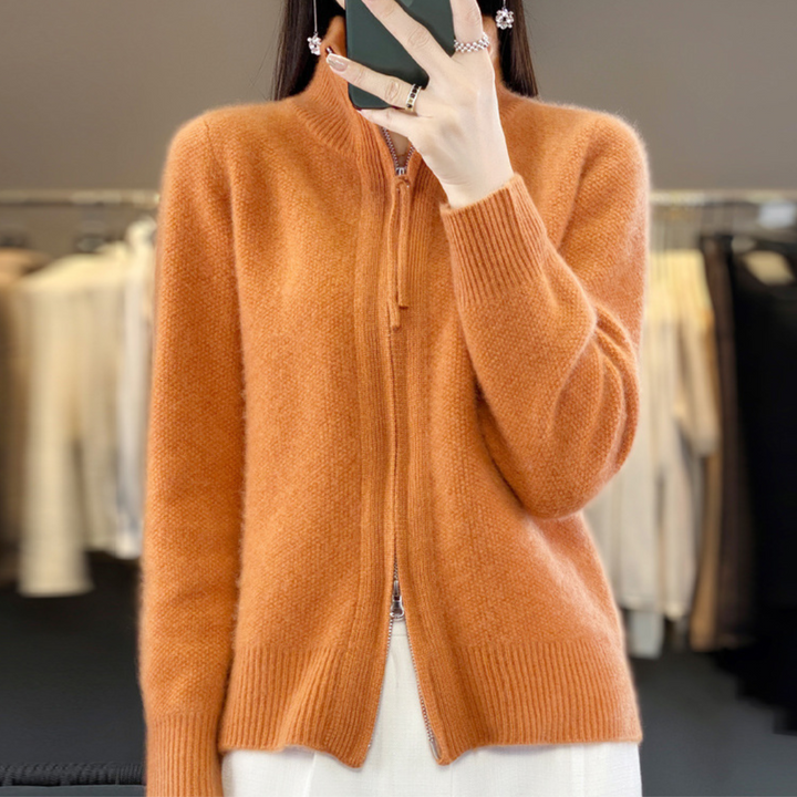 KATRINA - Minimalist Zip Sweater