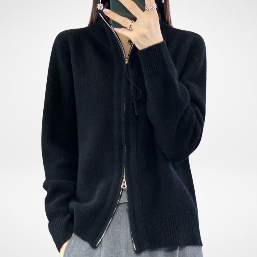 KATRINA - Minimalist Zip Sweater