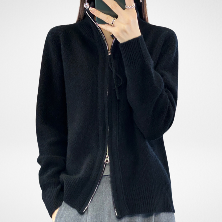 KATRINA - Minimalist Zip Sweater