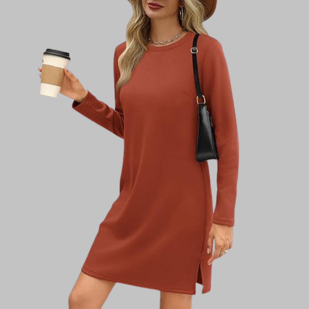Patricia | Long Sleeve Mini Dress – Timeless Comfort & Elegance