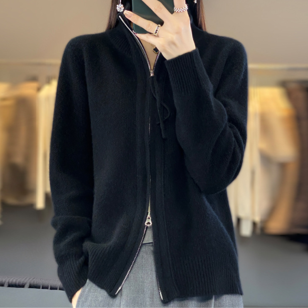 KATRINA - Minimalist Zip Sweater