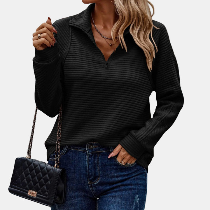 Iris | Half-Zip Detailed Pullover