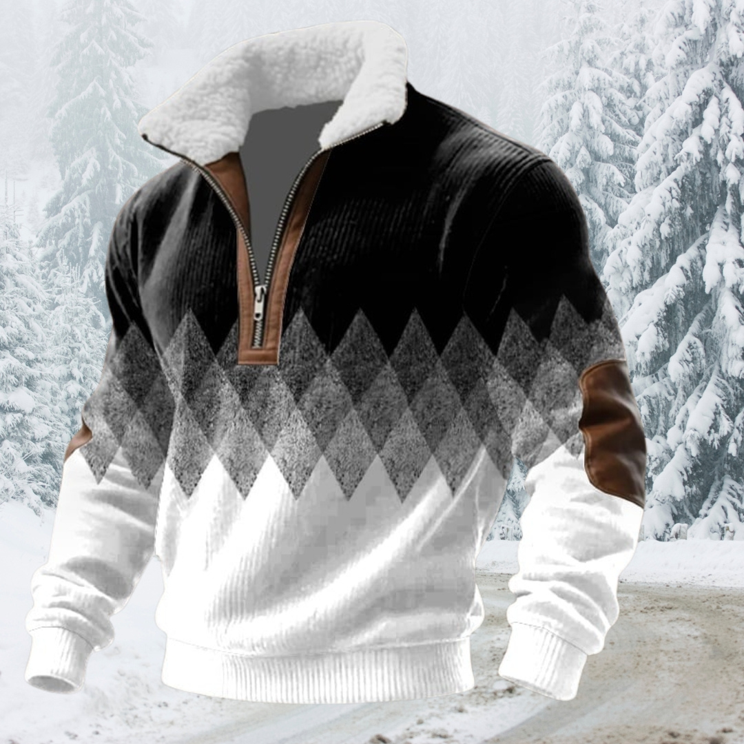 Alpha - Quality Zip Up with Shearling Lined Collar