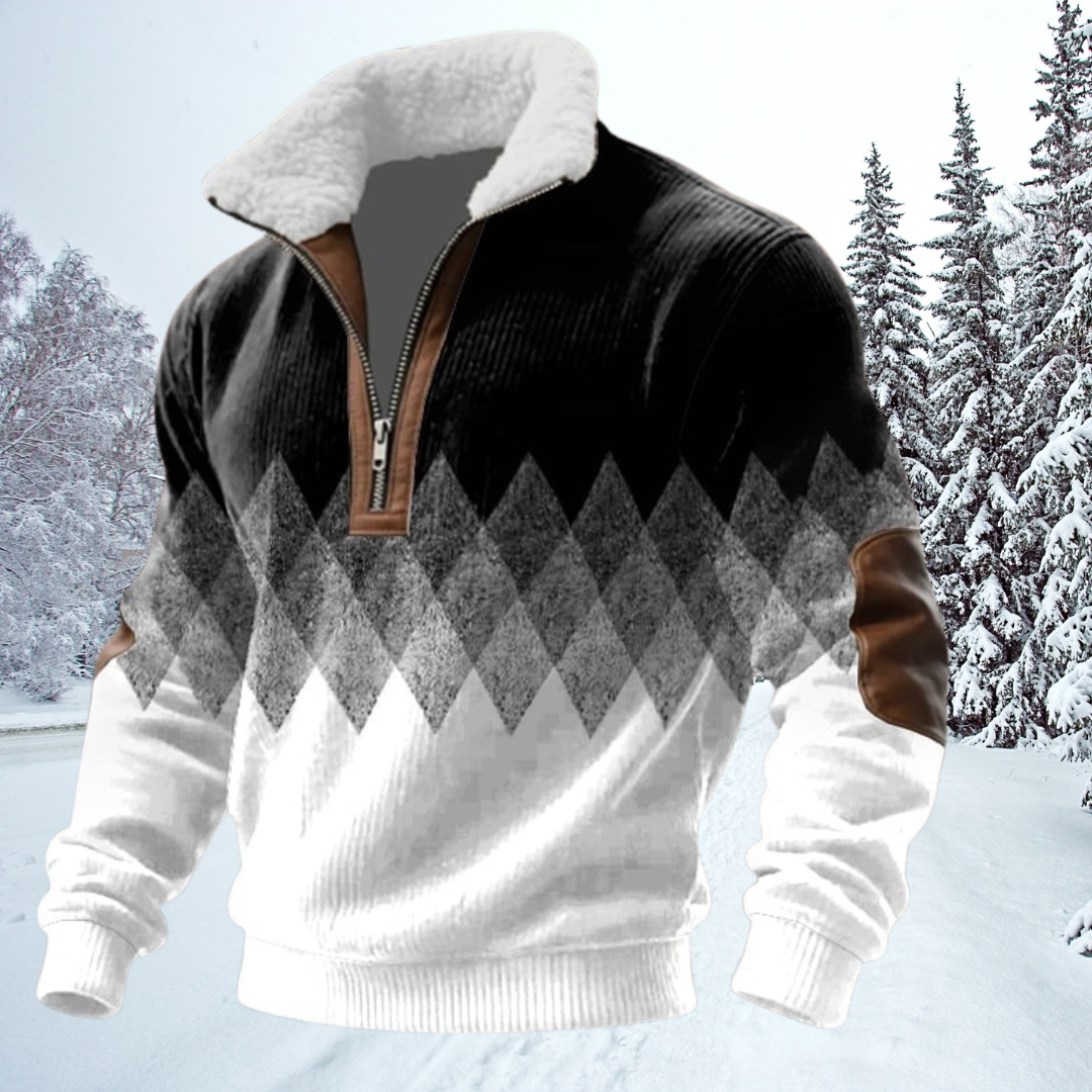 Alpha - Quality Zip Up with Shearling Lined Collar