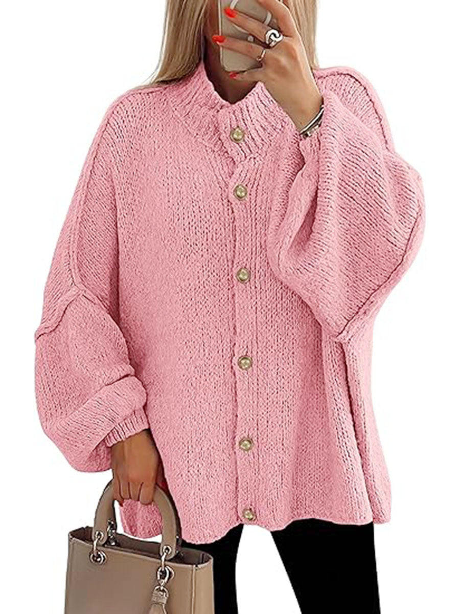 NOFIA - Cozy Button Down Long Sleeve Chunky Jacket