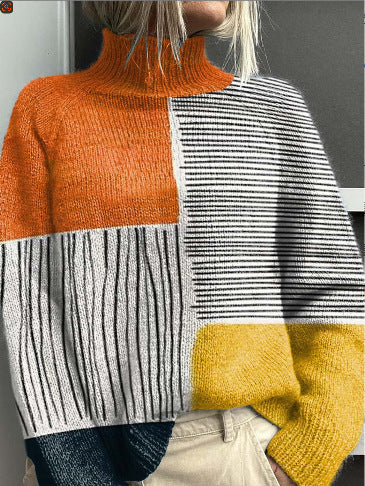 Jessie | Cozy Floral Turtleneck Sweater