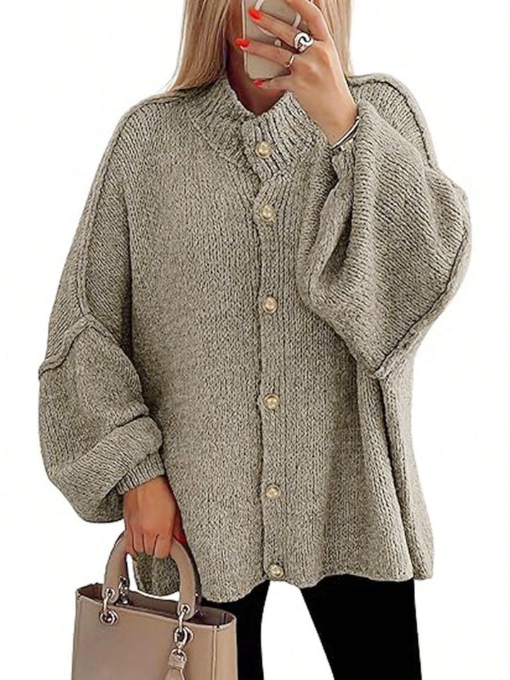 NOFIA - Cozy Button Down Long Sleeve Chunky Jacket