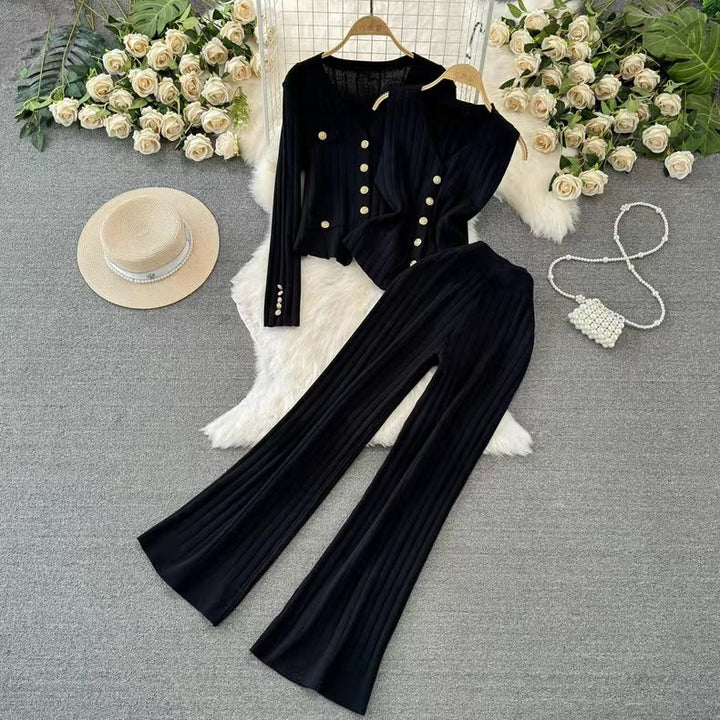 Lainey | Ribbed Knit Three Piece Set