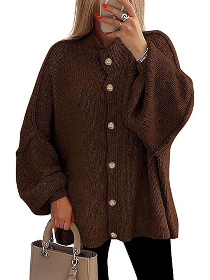 NOFIA - Cozy Button Down Long Sleeve Chunky Jacket