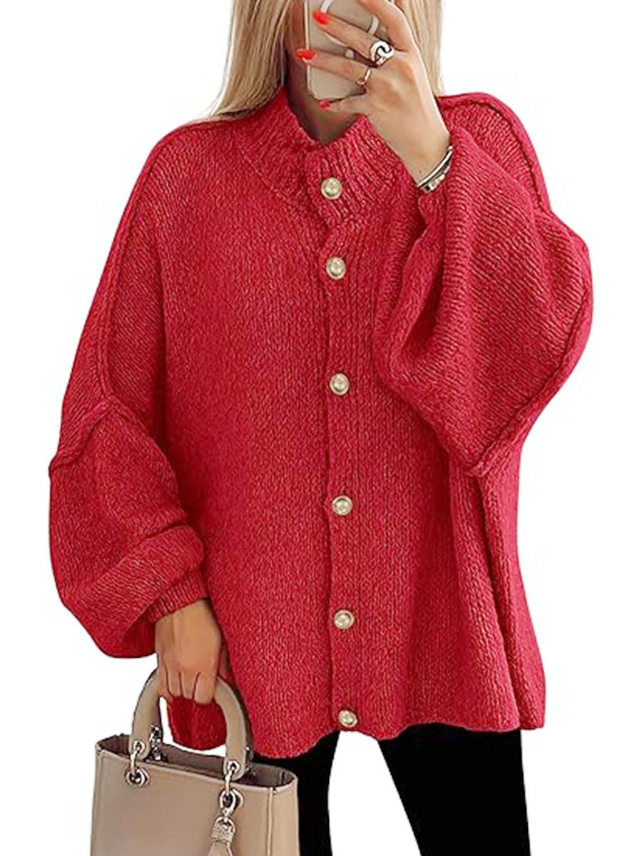 NOFIA - Cozy Button Down Long Sleeve Chunky Jacket