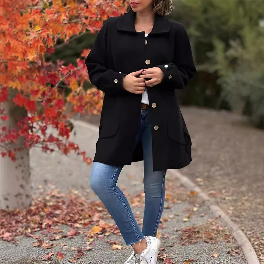 Kiara | Oversized Long Sleeve Coat