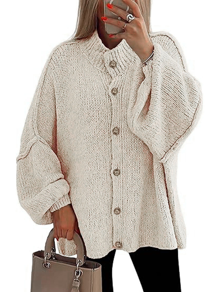 NOFIA - Cozy Button Down Long Sleeve Chunky Jacket