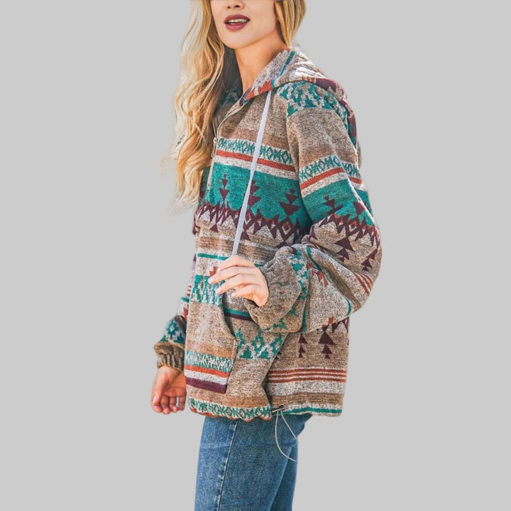 Sidse | Comfortable Oversized Zip-Up Hoodie with Long Sleeves