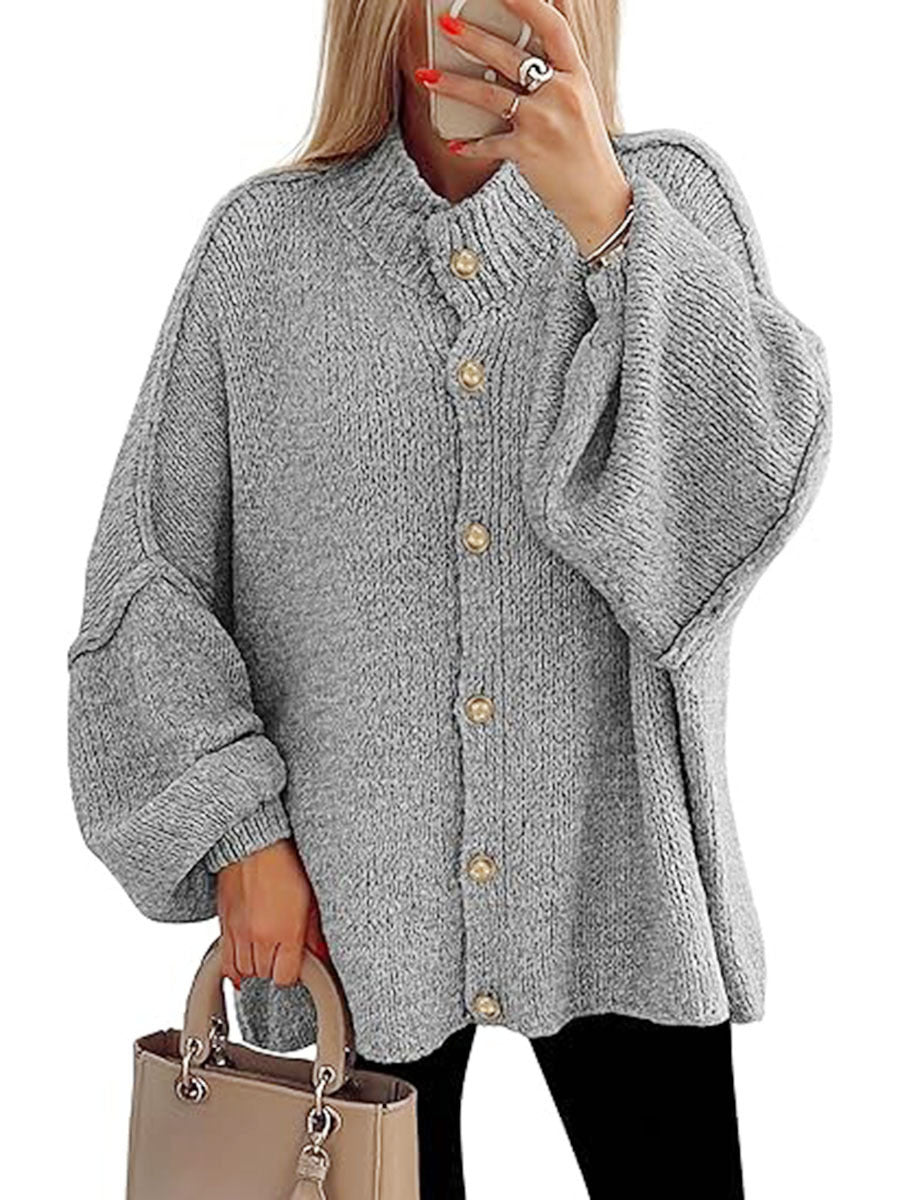 NOFIA - Cozy Button Down Long Sleeve Chunky Jacket
