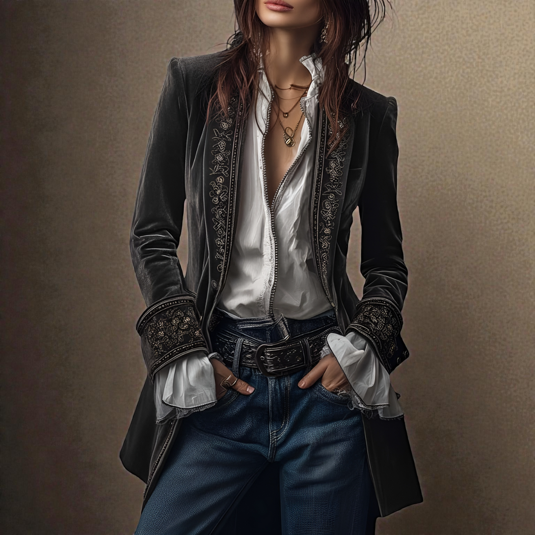 Emely | Women’s Velvet Blazer Jacket