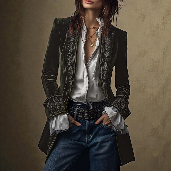 Emely | Women’s Velvet Blazer Jacket