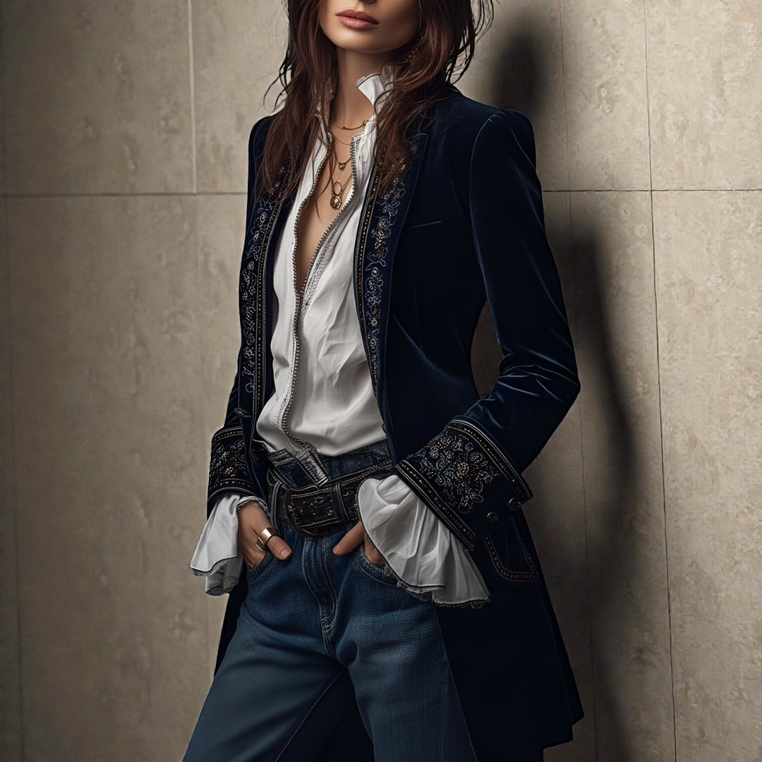 Emely | Women’s Velvet Blazer Jacket