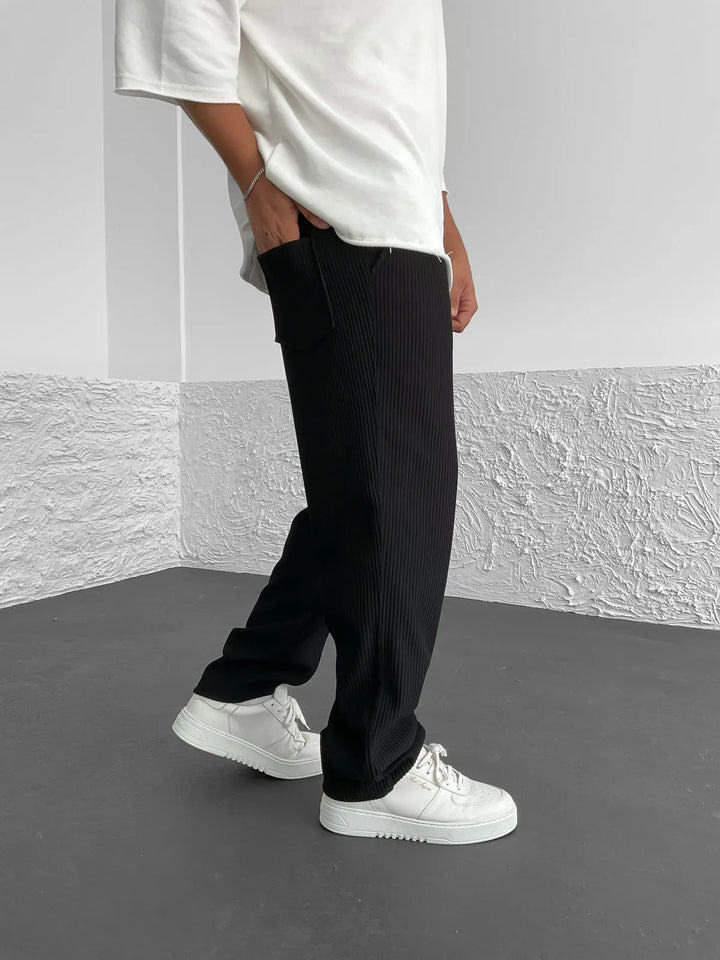 Rivelle™ – RIBBED RELAXED FIT TROUSERS