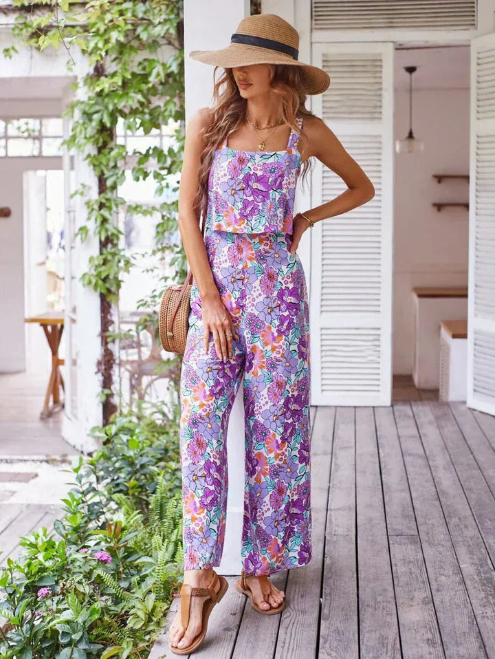 Jade | Floral Wide-leg Jumpsuit