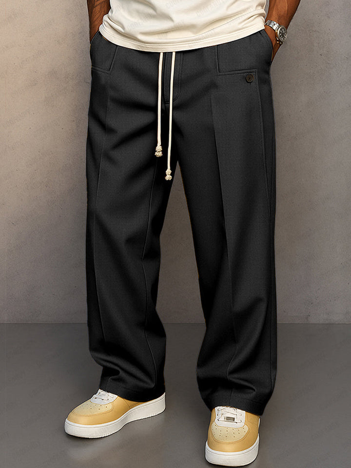 Jaxx | Modern Straight Comfort Trousers
