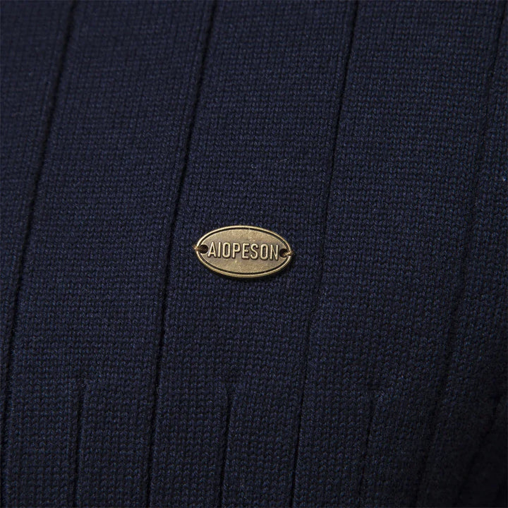 Aloïs - Men's winter sweater with zipped neck and optimal warmth