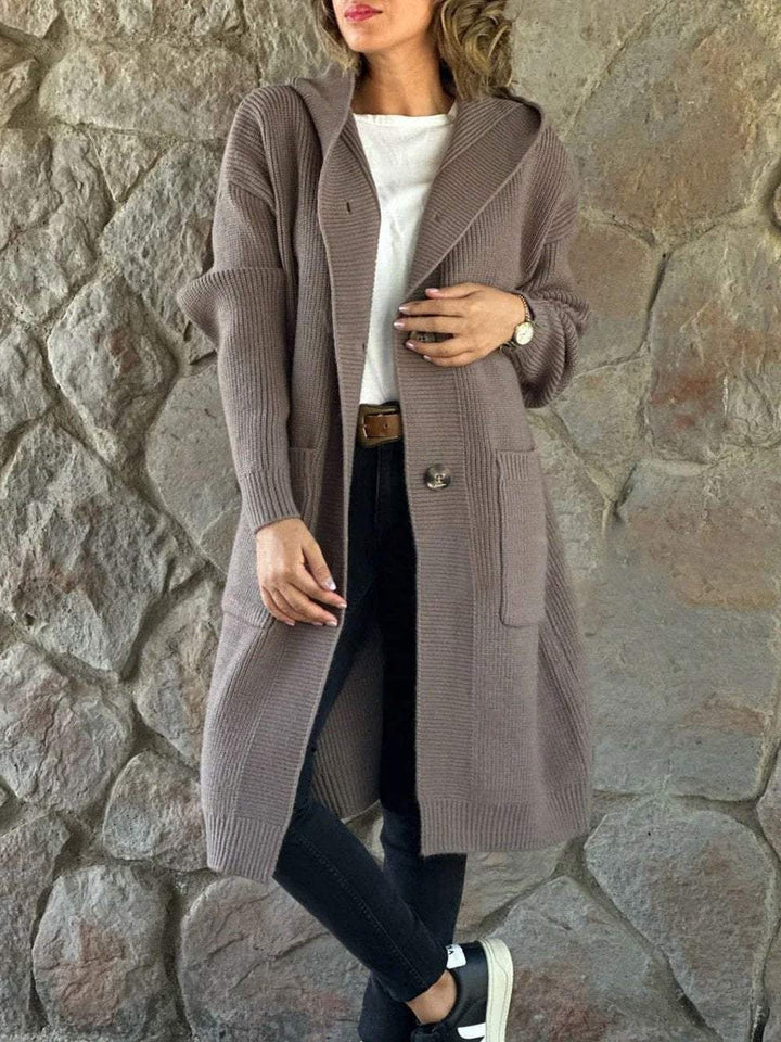 Celion | Knitted Coat with Hood