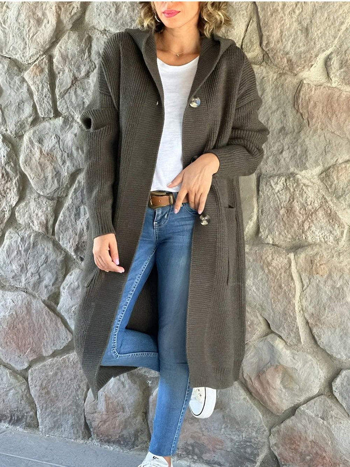 Celion | Knitted Coat with Hood