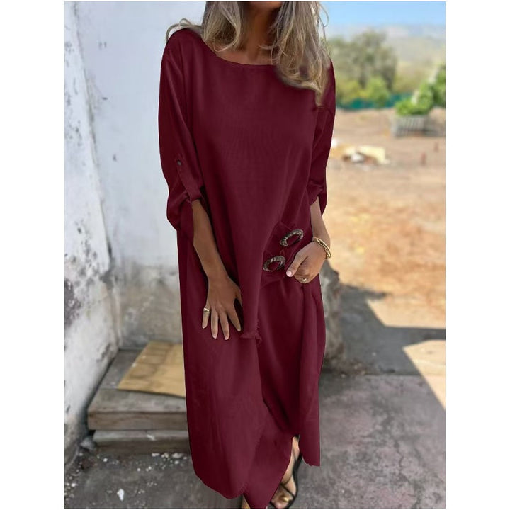 Velora | New Cotton-Linen Dress + Pants - Comfortable Two-Piece Set