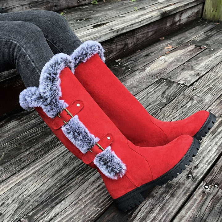 Thick Plush Mid-Calf Snowboots