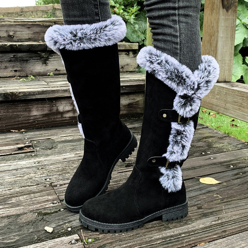 Thick Plush Mid-Calf Snowboots